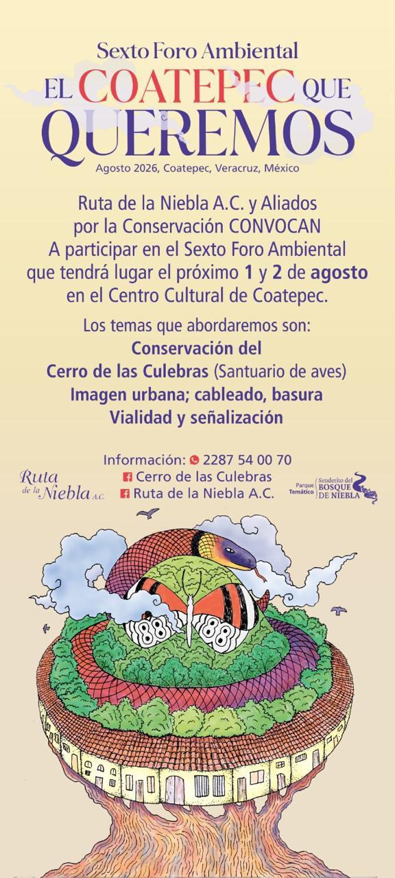 Cartel · Sexto Foro Ambiental